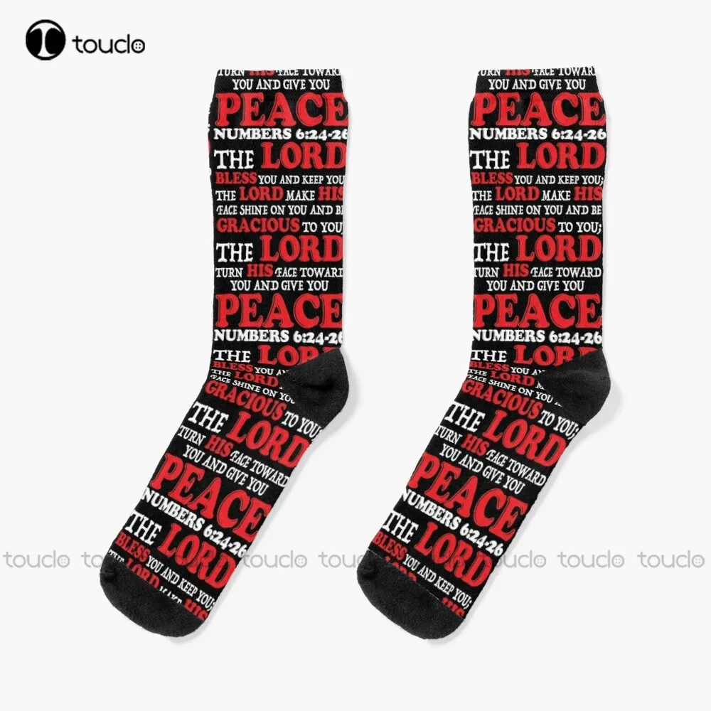 The Blessing Socks Graphic Socks Christmas Gift Unisex Adult Teen Youth Socks Custom 360° Digital Print Women Men Funny Sock