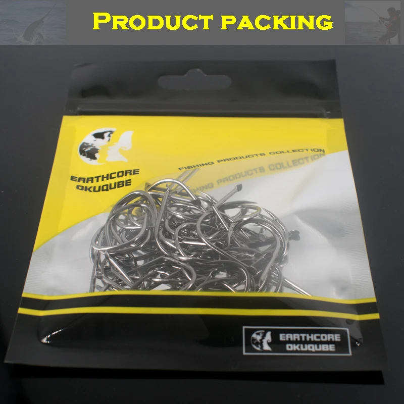 Fishing Hooks Barbed Carp Hook High Carbon Steel Sea Field Fishing Sabiki Black Fishhooks Fly Fishing Accessories Tackle 50PC