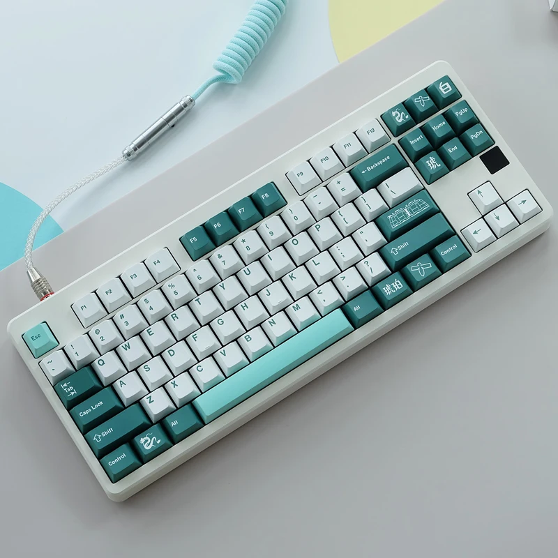 

GMK Haku колпачки для клавиш PBT сублимационная краска механическая клавиатура колпачок вишневый профиль для переключателя MX