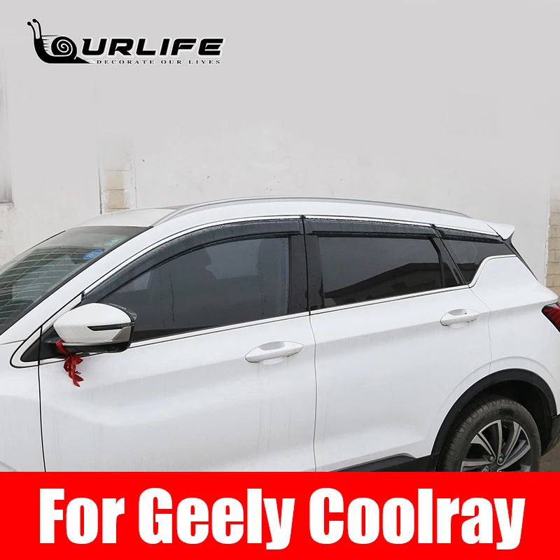 

For Geely coolray SX11 window visor exterior frame styling decoration car rain shield deflectors accessories cover parts