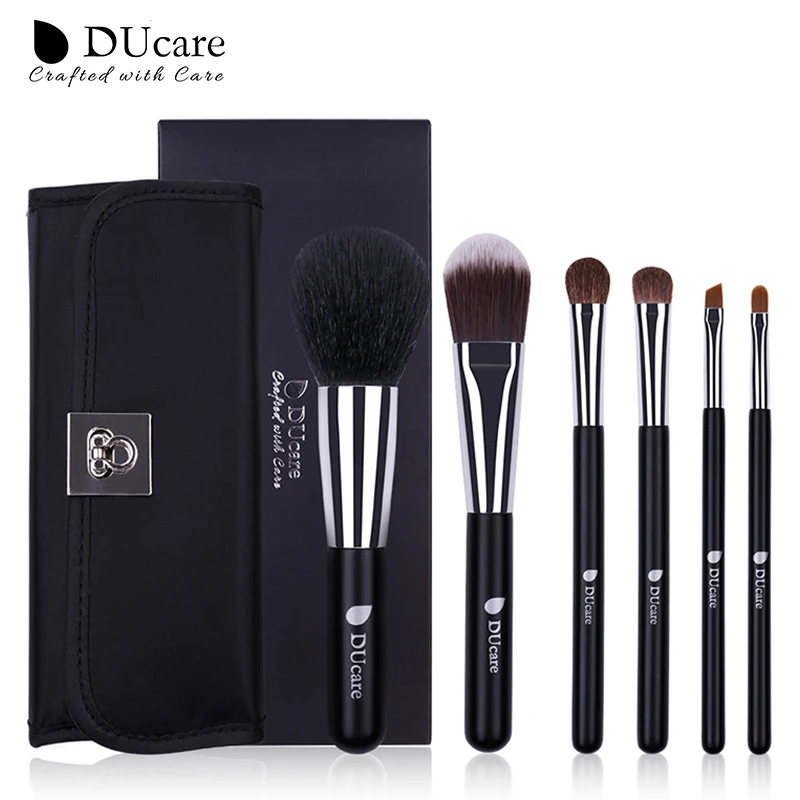 Ducare Makeup Brushes 6Pcs Set For Face & Eye Makeup Brush kit With Bag- Perfect For Professional & Everyday use Cosmetic Makeup