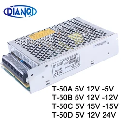 T-50C 5V 15V -15V Triple output Switching power supply T-50A 5V 12V -5V ac dc converter T-50B 5V 12V -12V AC DC T-50D 5V 12V 24V