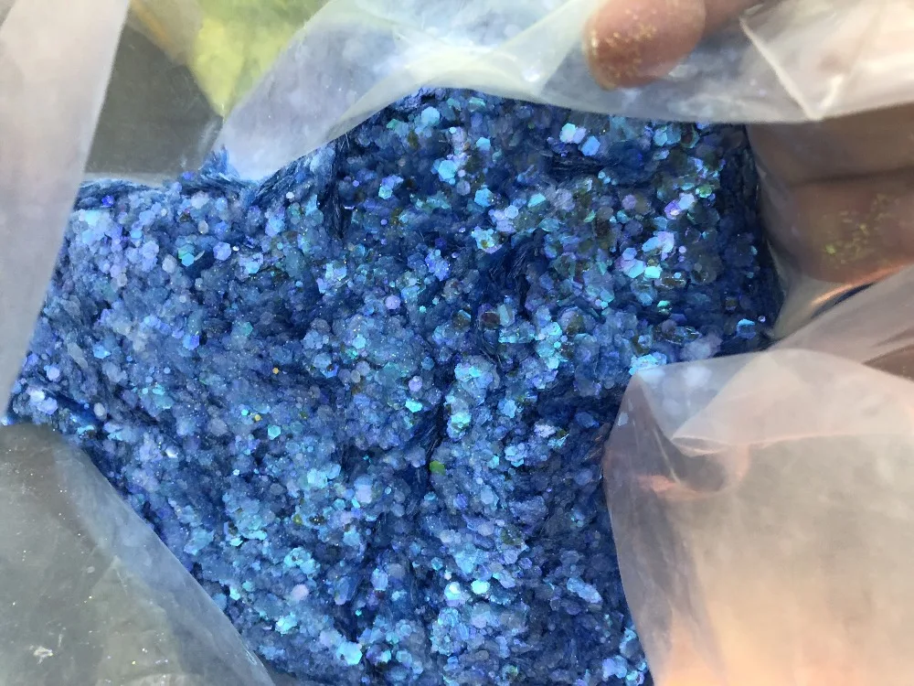 50 gr/beutel Holographische Gemischte Sechseck Form Chunky Nagel Glitter Pailletten Sparkly Flakes Scheiben Maniküre Körper/Auge/Gesicht Glitter TCF2335 – Detail 6