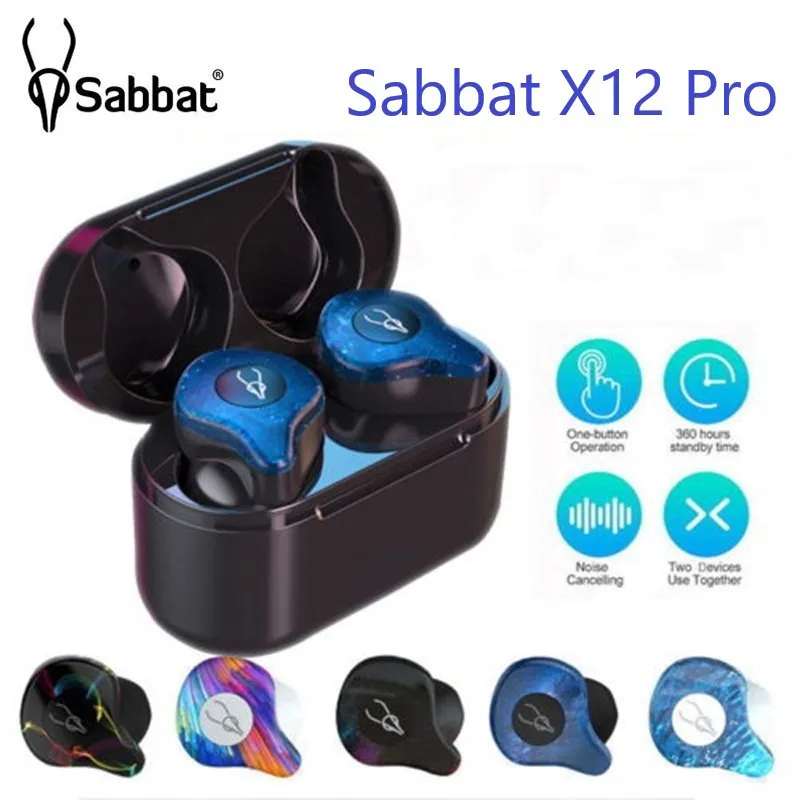 

Sabbat X12 Pro Tws Wireless Earbuds Bluetooth-compatible Hifi Stereo Sport Waterproof Wireless Earphone Portable Charging Box