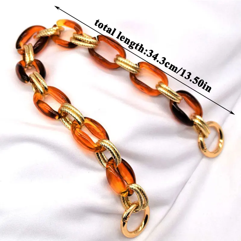 New 34-60cm Acrylic Bag Strap For Women Handbag Accessory Detachable Shoulder Bag Chain Strap Belts DIY Bag accessories