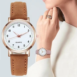 Women's Watches Simple Vintage Small Watch Leather Strap Casual Luminous Sport Clock Dress Wristwatches Women Relogio Mujer