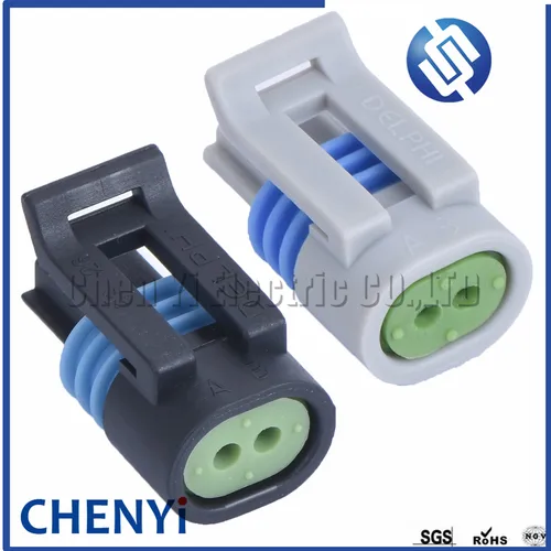 Imagen 2 del producto Juego de 5 conectores impermeables para coche, enchufe de sensor de temperatura del agua, 2 pines, para GM 12162197, 12162195, 12162193