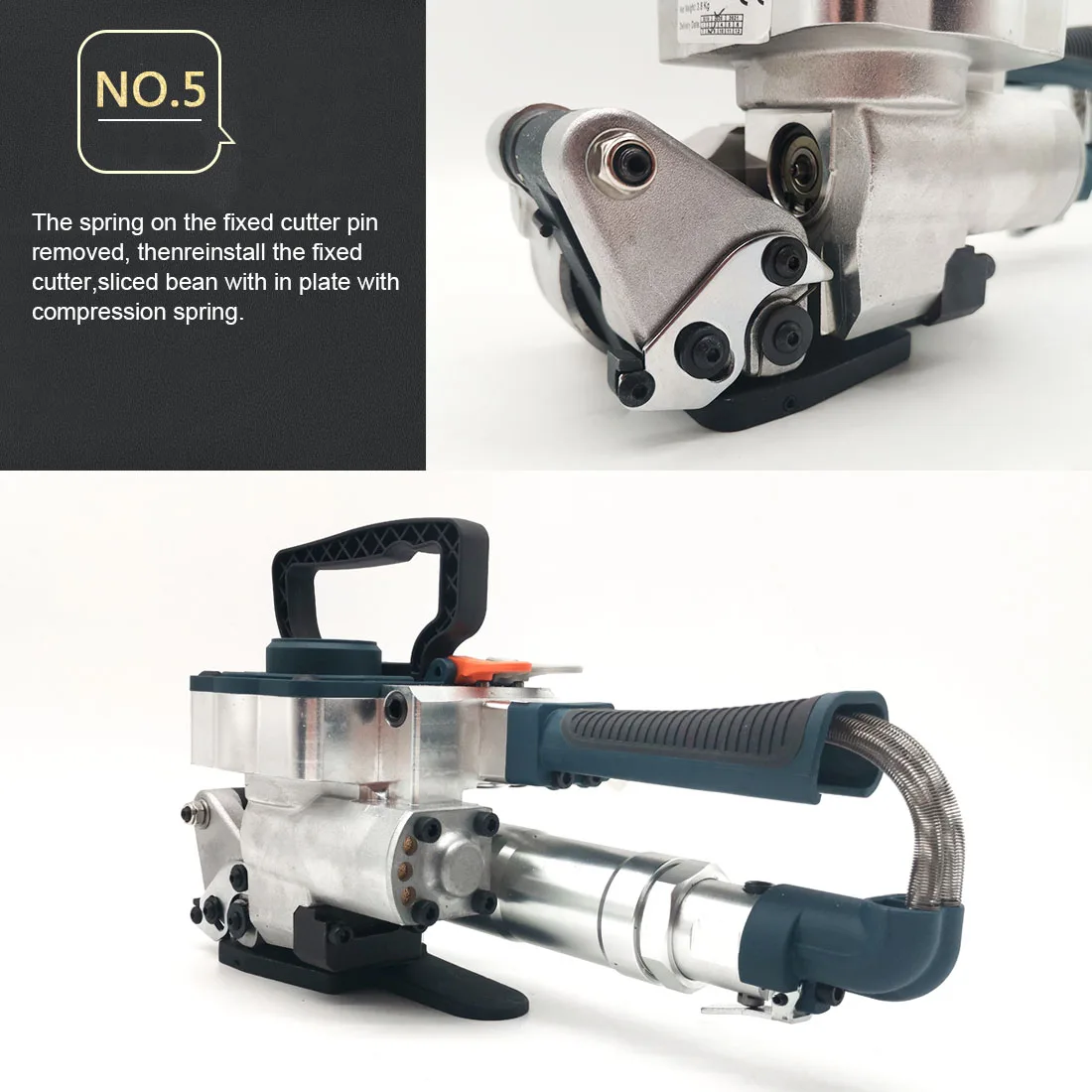 Pneumatic Strapping Tool B19 Hand Held Strapping Machine for 1/2\'\'-3/4\'\' PP/PET Belt Carton Wooden Industrial Box Packing