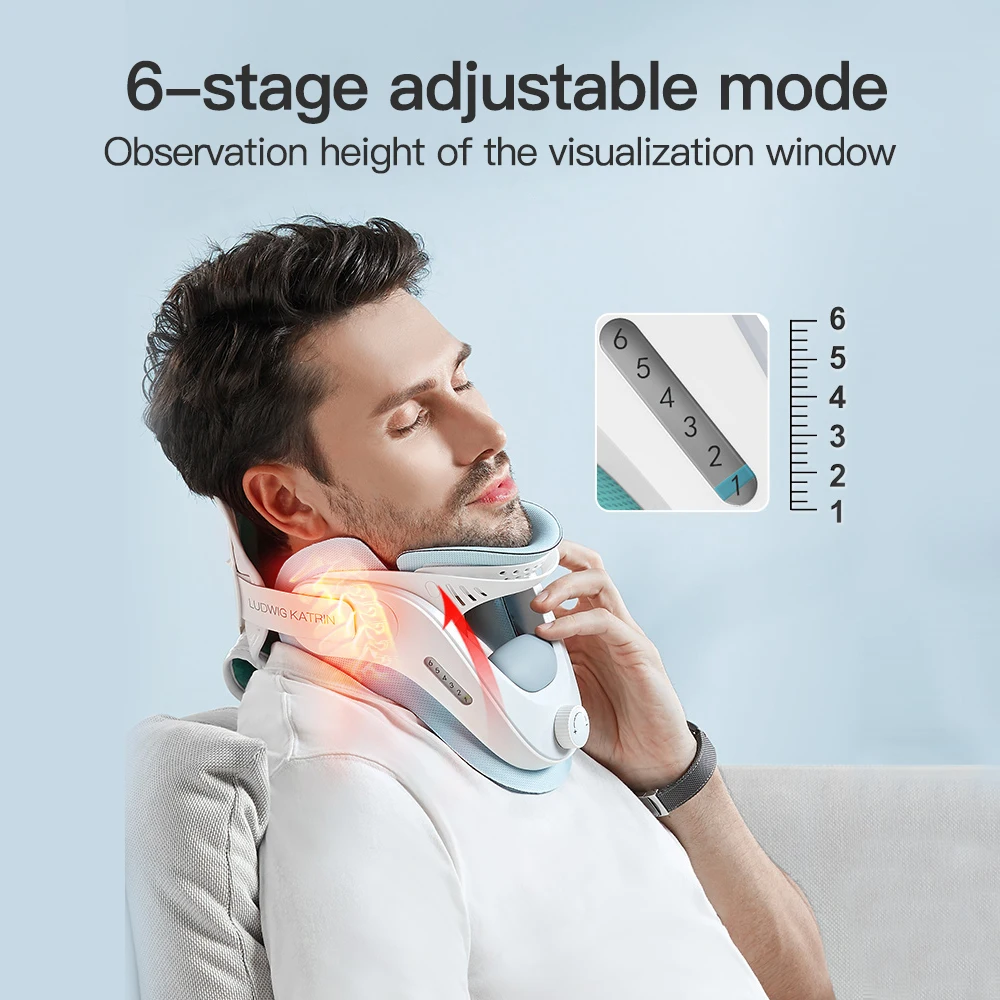 Cervical Traction Device Neck Stretcher Neck Posture Corrector Neck Brace Cervical Stretch Care Neck Support Neck Massager