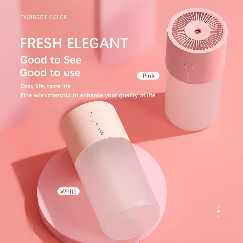 Przenośna marka 300ML elektryczny nawilżacz powietrza dyfuzor olejów zapachowych USB Cool rozpylacz mgiełki do twarzy z kolorowym światłem nocnym dla domu i samochodu