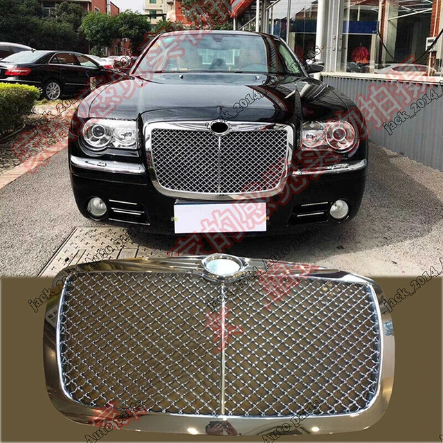 Honeycomb Front Chromed Grille Grill Overlay Trim For Chrysler 300c 2006  2007 - Racing Grills - AliExpress