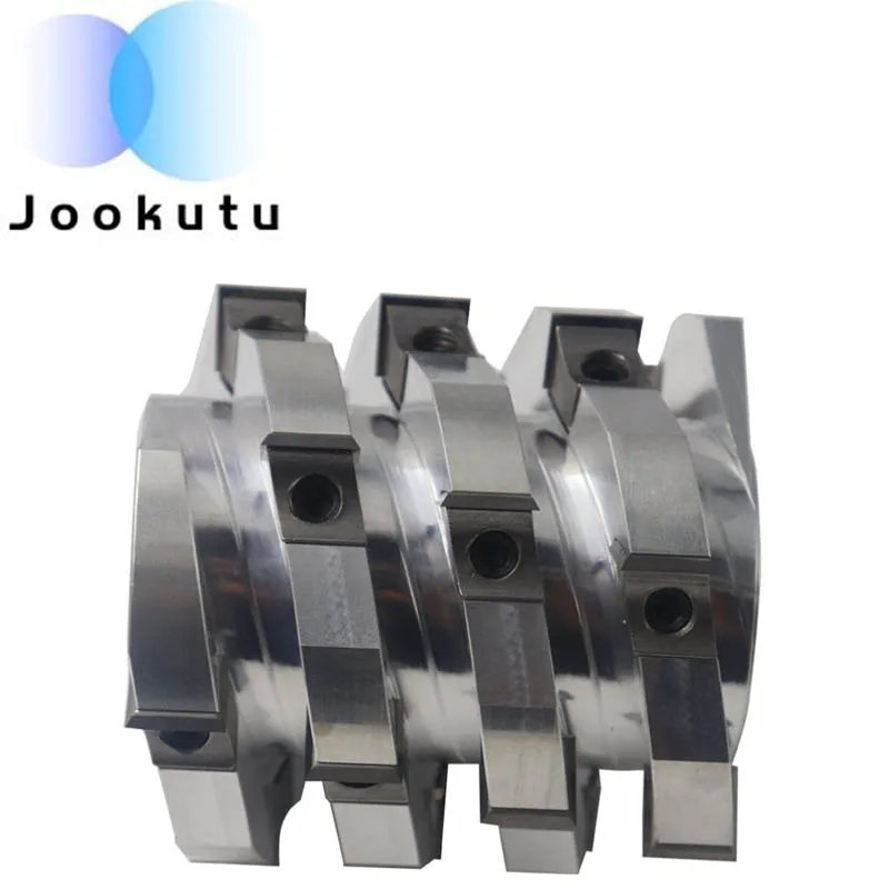 Wood Planer Four Side Moulder Hss Cutting Tool Spiral Cutter Head Heavy Sprial Planing Cutter Head Helical Cutter