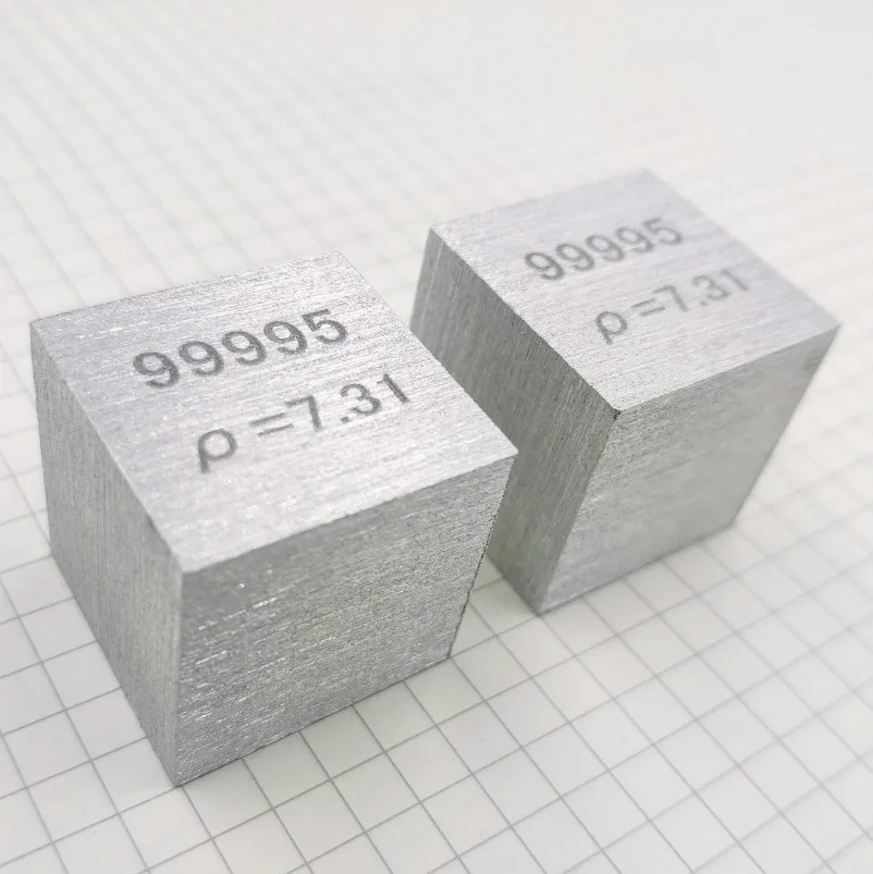 Imagem -04 - Indium Metal na Tabela Periódica-cube o Comprimento Lateral é de Uma Polegada 254 mm e o Peso é de Cerca de 121122g 99995