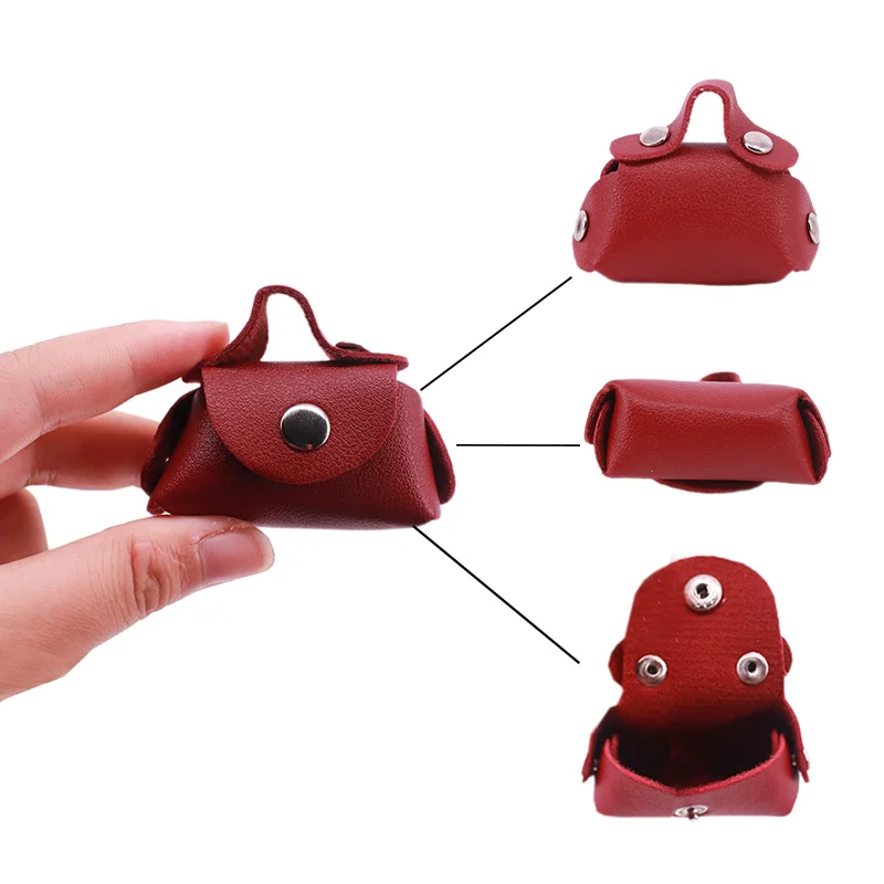 Bolsa de muñecas hecha a mano, bolso de hombro en miniatura