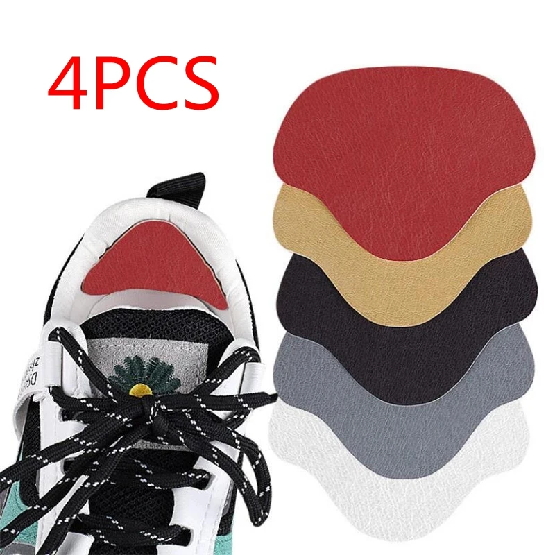 4pcs Insoles Patch Heel Pads for Sneakers Adjustable Size Antiwear Feet Pad Cushion Insert Insole Heel Protector Back Sticker