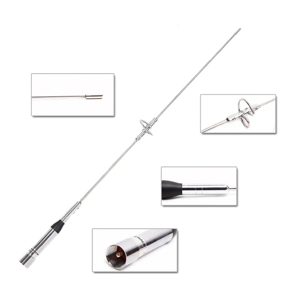 NAGOYA-antena NL-770S PL259, Conector de doble banda UV 144/430MHz, 150W, 2,15/3.0dBi, Walkie Talkie, tipo SL16/UHF-J/M