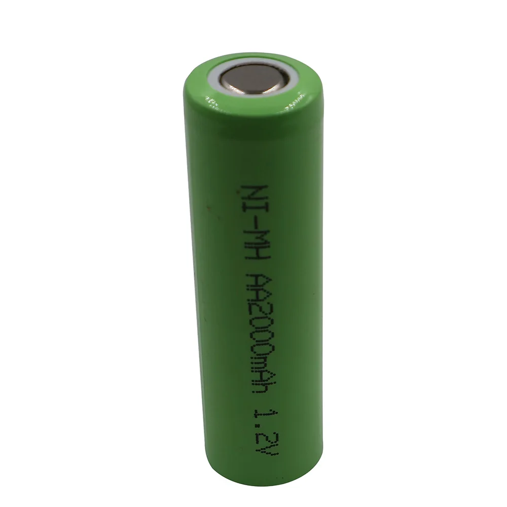 C&P AA 2000mAh 1.2V Ni-MH Power Vacuum Cleaner Battery Cell Discharge Current 2A 2.0Ah Flat Point Rechargeable NiMH