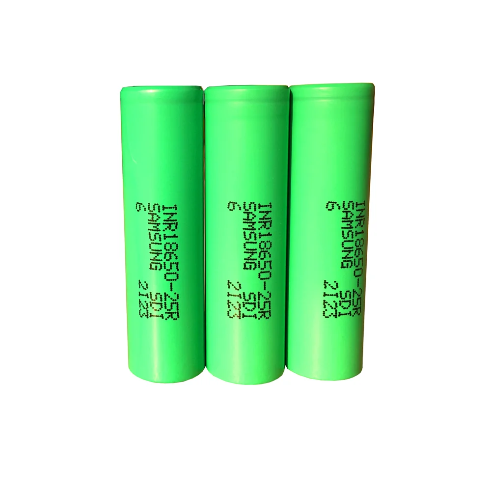 Batteria al litio ricaricabile 3.7 2500 V 18650 mAH 20a inr 18650 25r per tutti i tipi di prodotti elettronici