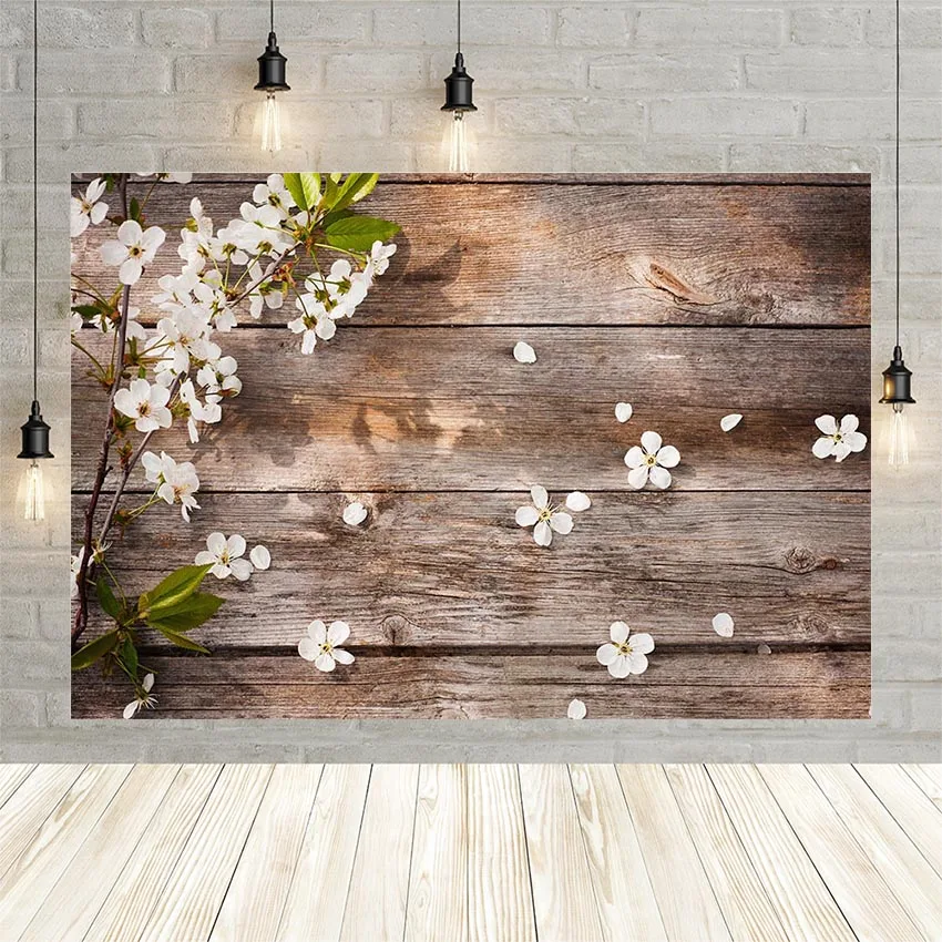 Avezano Wedding Flower Plank Wood Board Newborn Birthday Portrait Party Decoration Backdrops Background Photo Studio Photozone