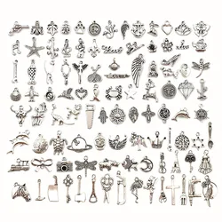 빈티지 실버 혼합 10/20pcs 금속 동물 새 매력 비즈 DIY 펜던트 Neacklace 팔찌 클립 쥬얼리 결과 만들기