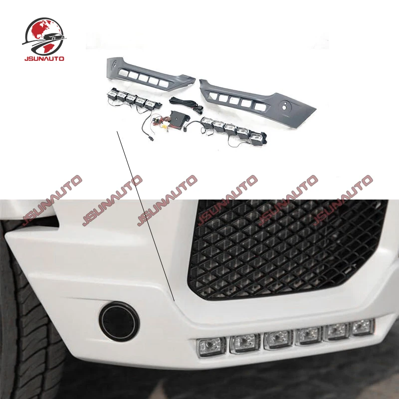 Auto Refit Part For G Class W463 G350 G400 G500 G900 G63 G55 2008-2018 B Style Front Bumper Wrap Angle LED Light