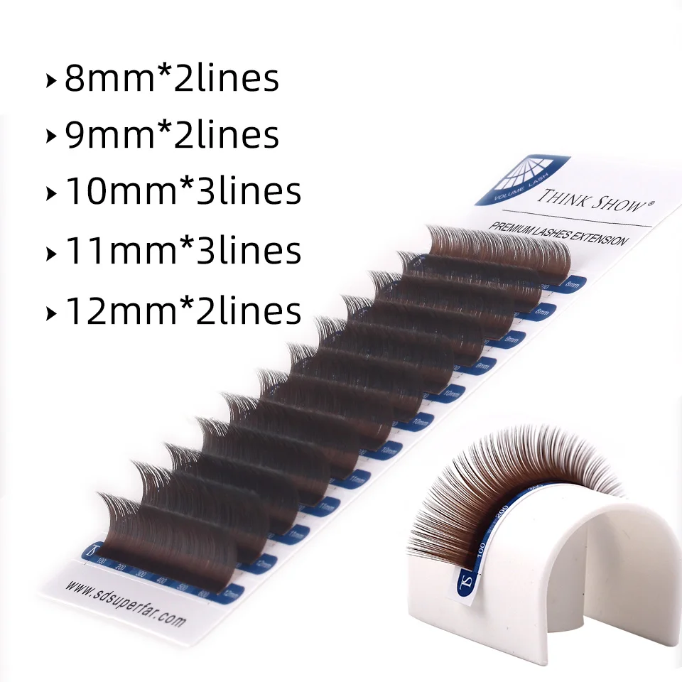 NEWCOME Indywidualne Rzęsy do Przedłużania Jedwab Norka 3D Naturalne Miękkie Ręcznie Robione Rzęsy do Graftingu Cilios Narzędzia do Makijażu