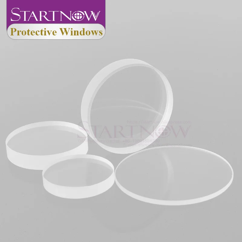 Startnow 30x5mm Lens Fiber Laser Protection Windows Quartz HANS 34x5mm 1064nm Precitec Lasermech Laser Cutting Head Accessories