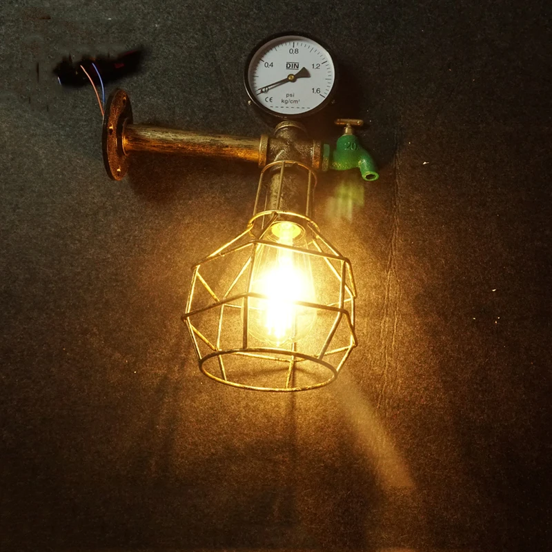 Retro Wall Light Steam Punk Lighting Fixtures Home Decor Vintage Wall Lamp Bedroom Stair Cafe Corridor Bedside lamp