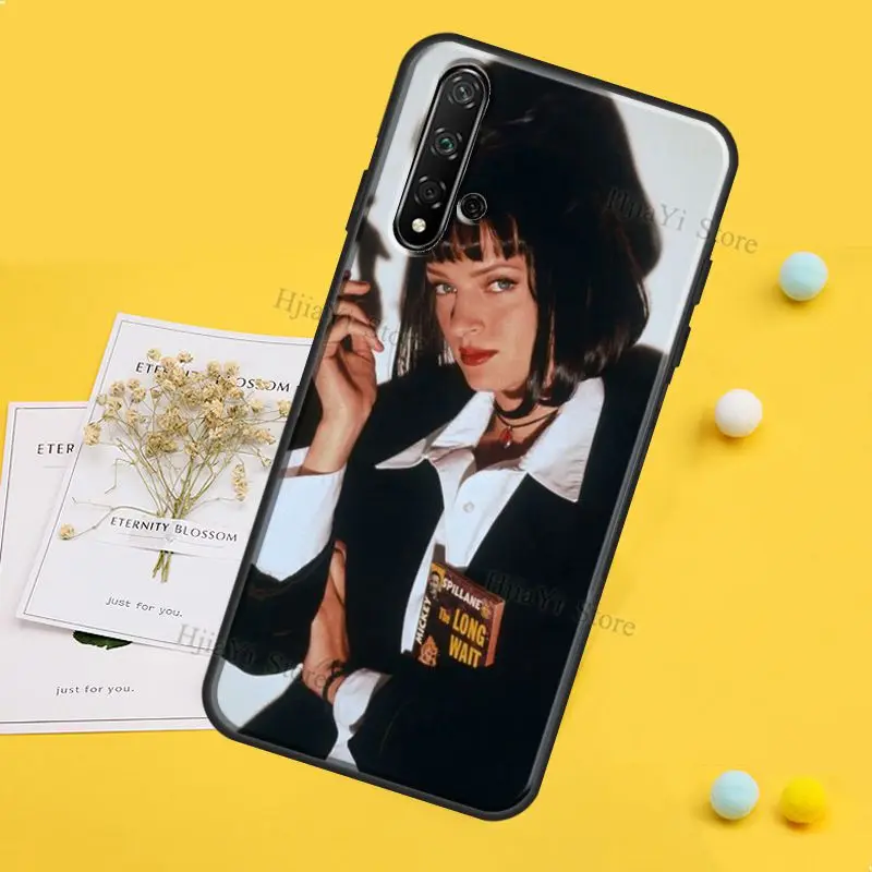 Mia wallace Pulp Fiction Case For Huawei Y6 Y7 Y9 2019 Nova 5T Funda For Honor 50 20 10 9 Lite 10i 8X 9X Cover