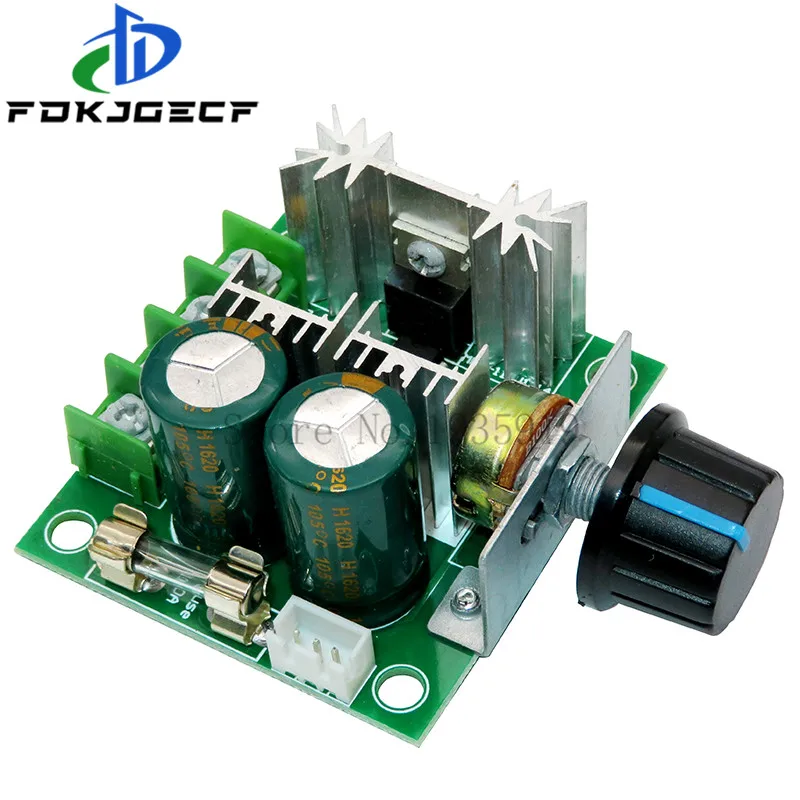 DC 12V 24V 30V 40V 13KHZ Auto PWM DC Motor Speed Regulator Governor Speed Controller Switch 10A 50V 1000uF