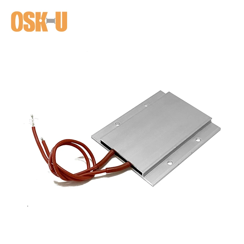 Aluminium Cover PTC Heater Element 77x62x6mm 110V Thermostatic Electric Heating Element 230C for Hair Crimping Iron