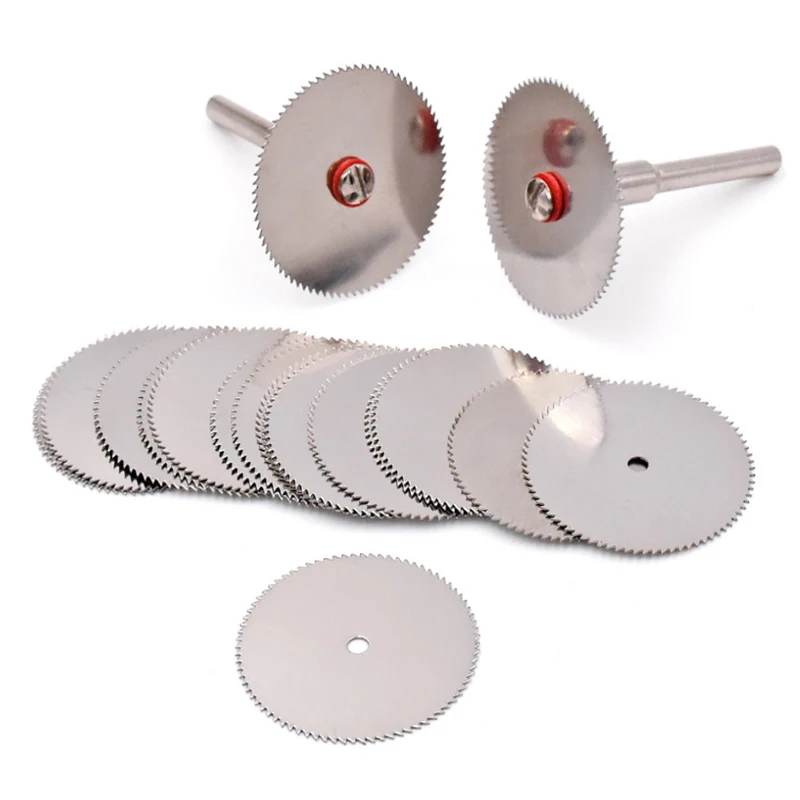 10pcs Mini Circular Saw Blade Electric Grinding Cutting Disc Rotary Tool For Metal Cutter Power Tool Wood Cutting Discs