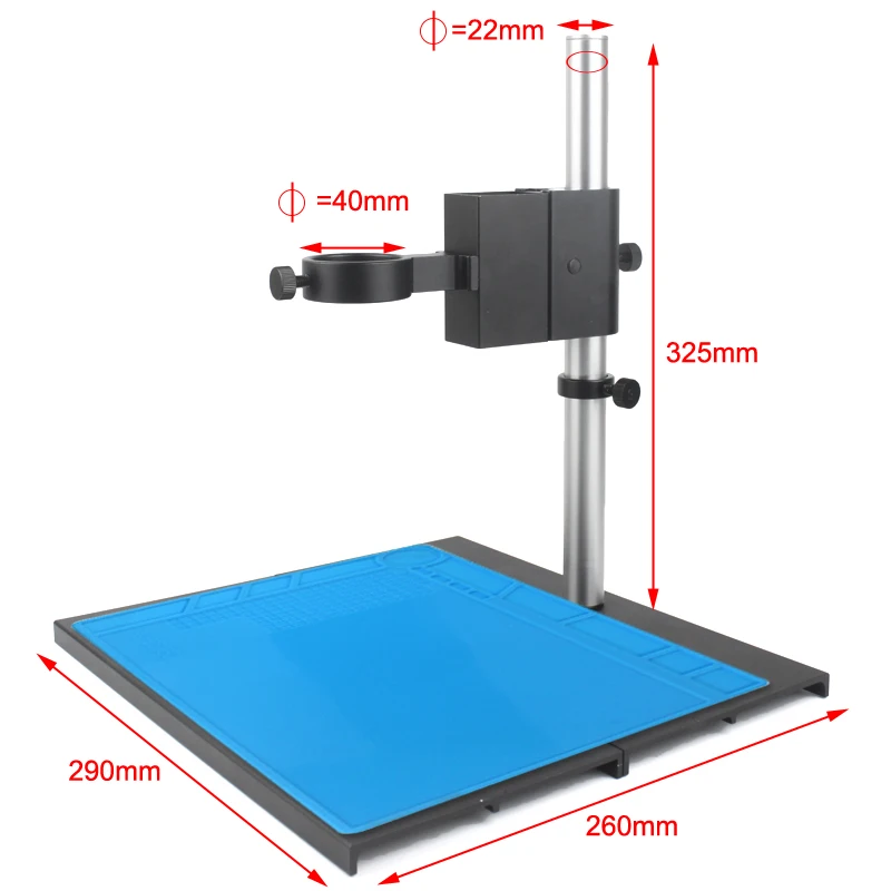 4K 48MP HDMI USB Electronic Digital Video Microscope Camera 130X Zoom C Mount Lens USB LED Light per Lab PCB Phone Repair Tools