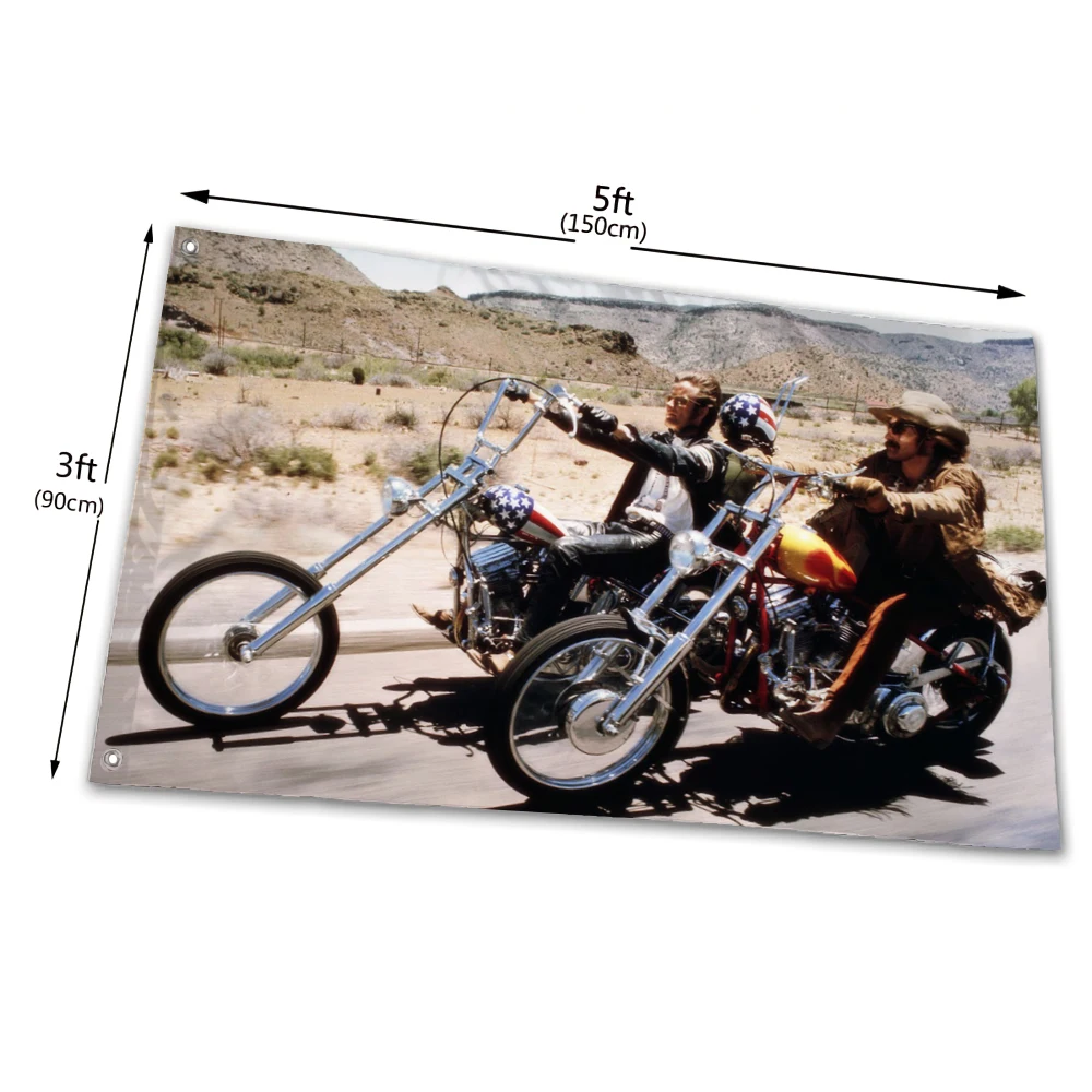 Easy Rider 90*150cm Custom Motorcycle Banner Flag