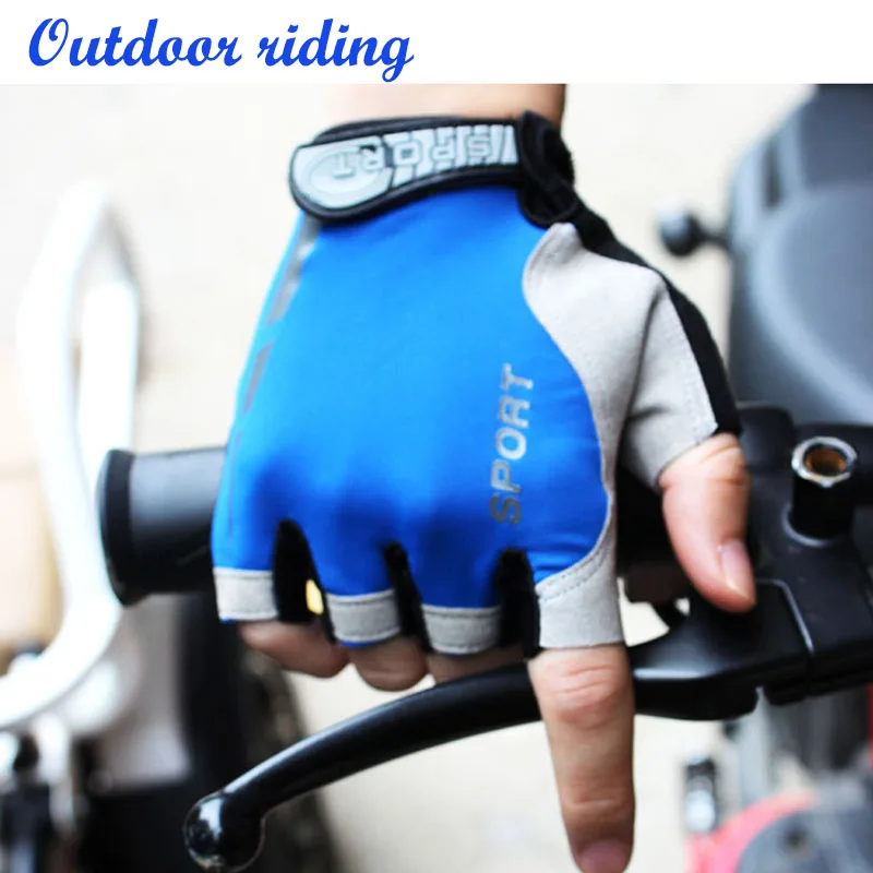 Guantes deportivos de medio dedo para hombre, protector solar de seda de hielo para entrenamiento militar, conducción al aire libre,