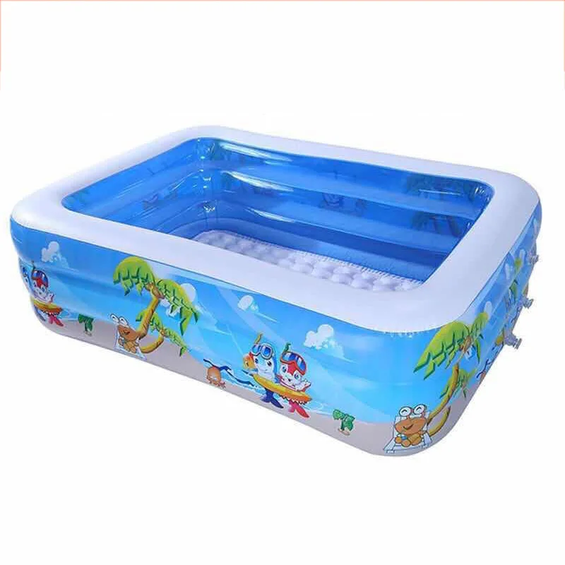 Children Inflatable Large Swimming Pool Summer Thicken PVC Paddling Pool for Kids Removable Family Play Pool Baby Bath Tub