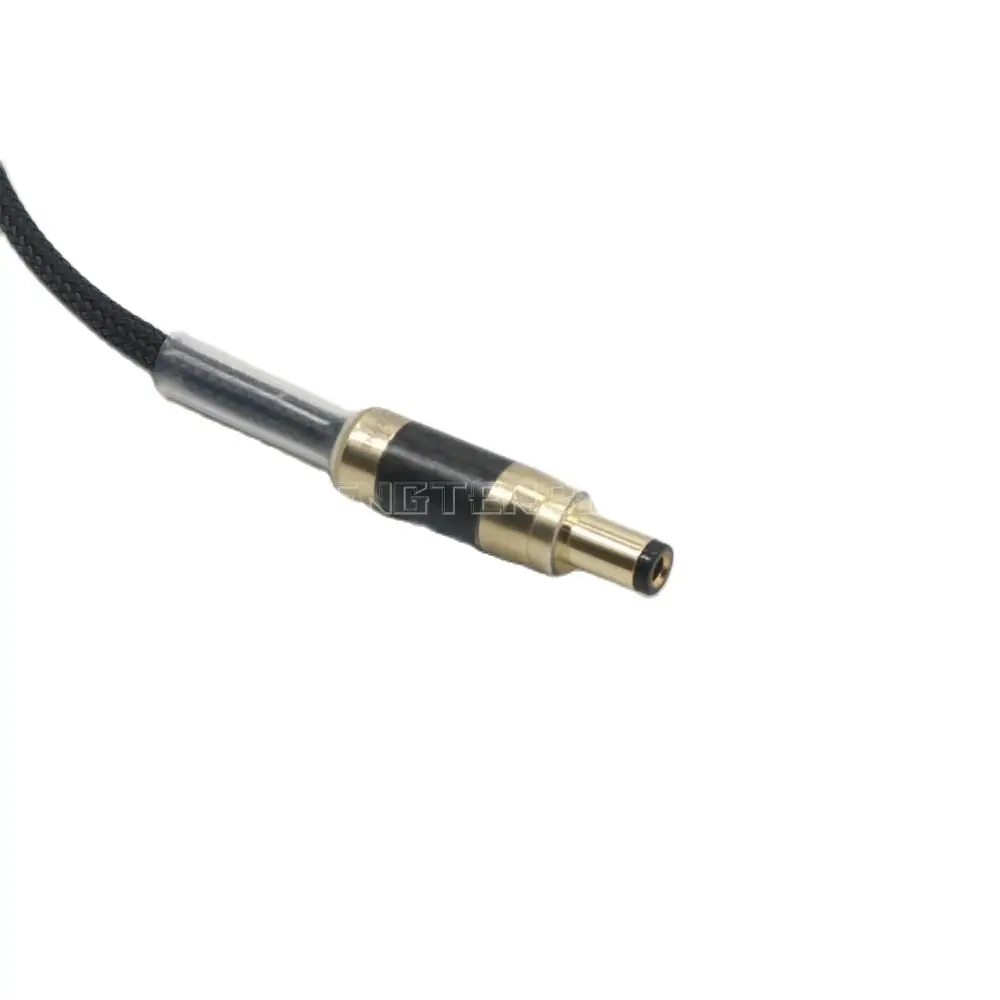 Hi-End 0.2M 0.5M GX16-2 Pin do 5.5*2.5mm czystego kabel miedziany AC/DC wzmacniacz Adapter zasilaczem kabel