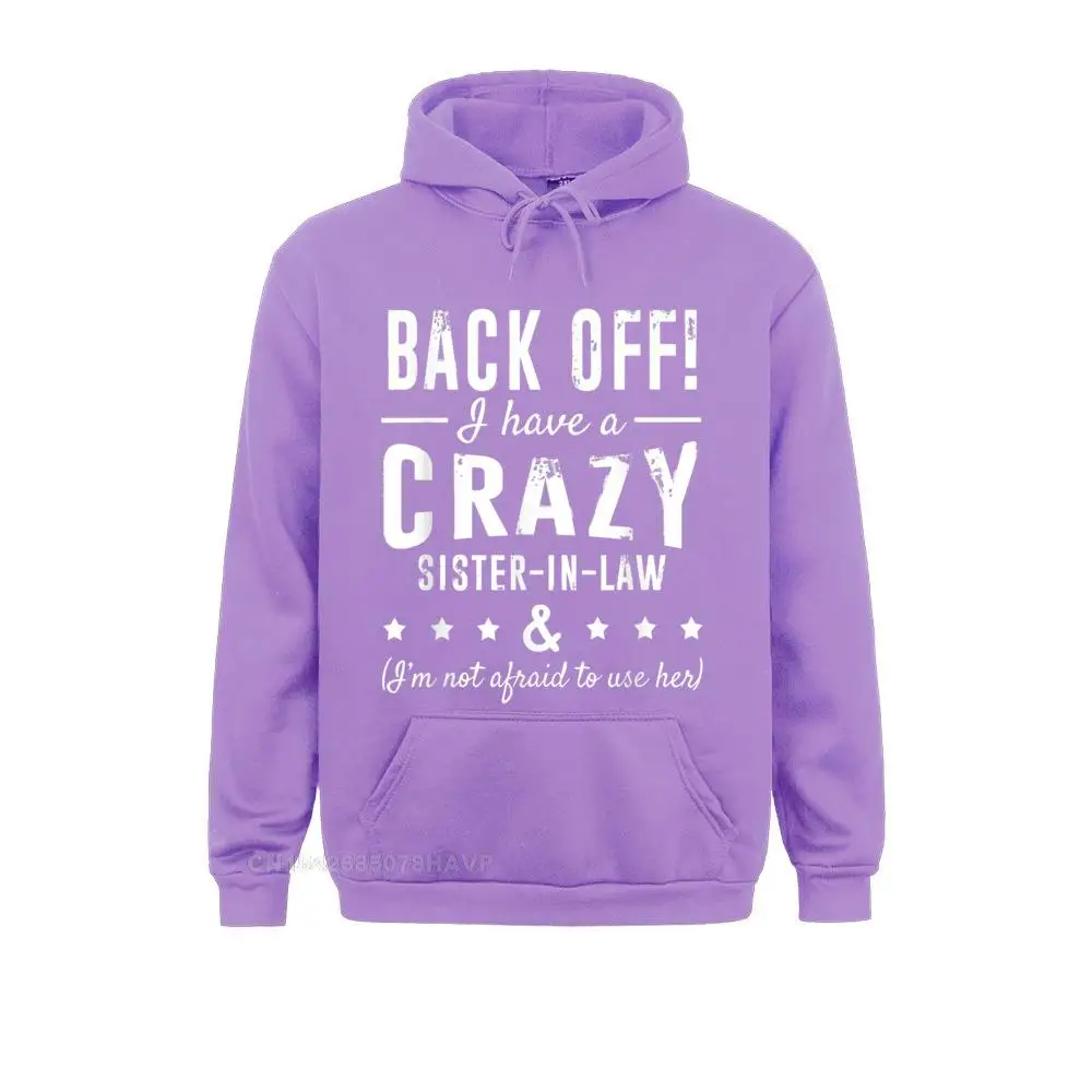 Funny Sister Hoodie 'Back Off I Have A Crazy Sister Hoodie Sweatshirts Novelty Printed Hoodies Anime Sweater Kawaii Fashion Mens