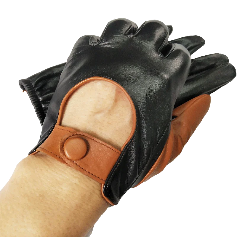 carttigercatMens Luxury Genuine Goatskin Leather Driving Gloves soft Unlined for a tighter fit and extra flexibility