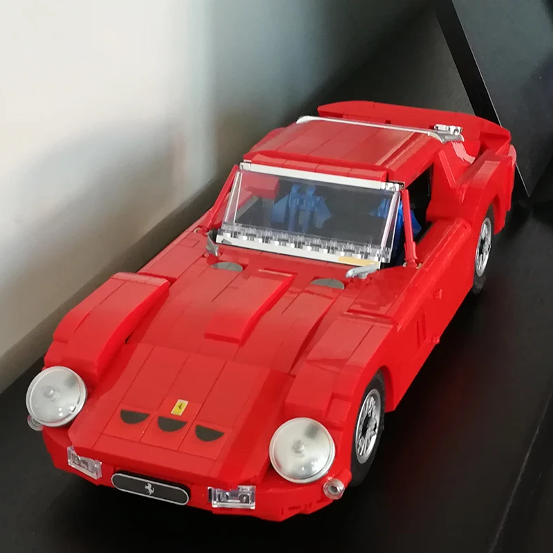 

MOC Building Blocks Kids DIY High-Tech Classic Super Car 250 GTO 1962 Red Transportation Vehicle Block Model Toys For Children