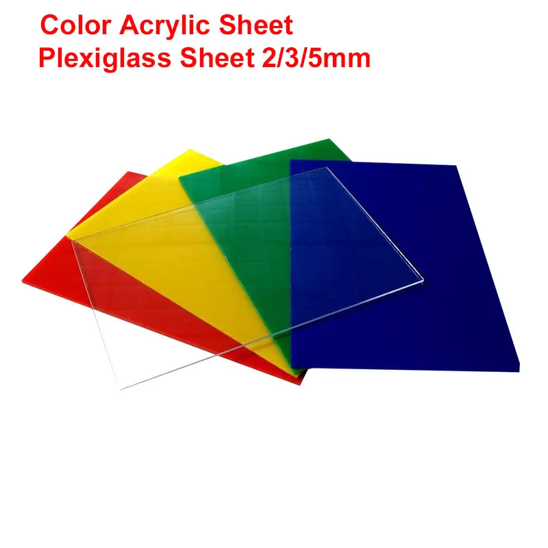 Color Organic Glass Sheet Sheet 2/3/5mm Easy To Process Instrument Parts Automobile Lights Soundproof Doors And Windows