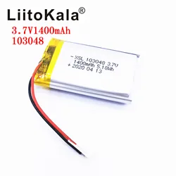 XSL 3.7V 103048 1400mAh akumulator litowo-polimerowa bateria zastępcza bateria DIY bateria do MP3 MP4 DVD głośnik kamera