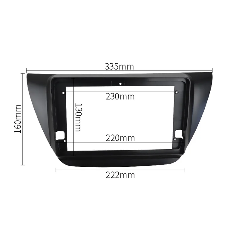 9“ Auto Stereo Android Head Unit Frame Kit For MITSUBISHI Lancer IX 2000-2010 Double Din Center Console Holder Dash Panel Fascia