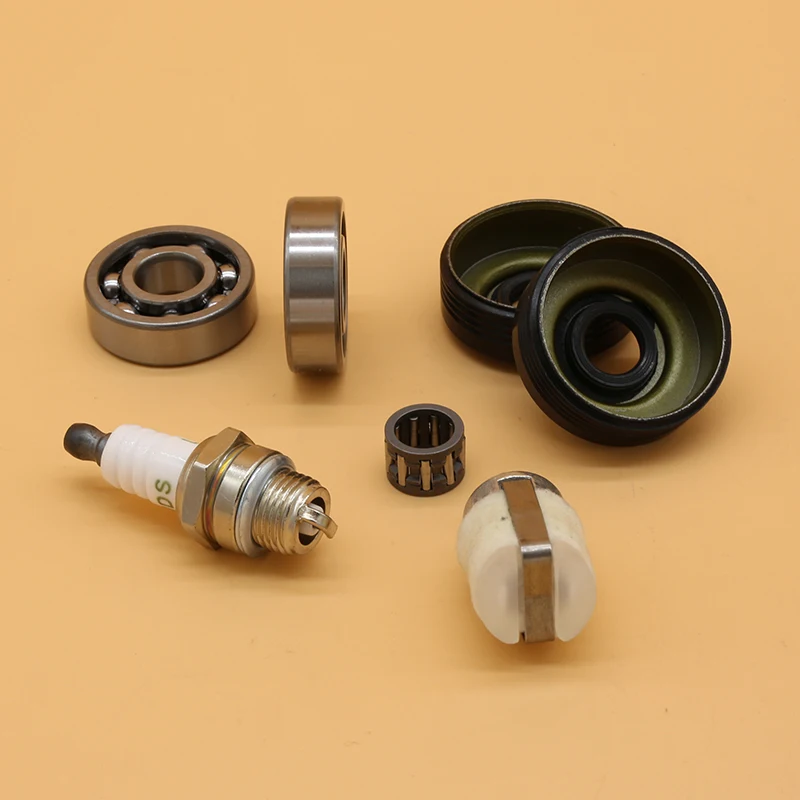 Albero motore Crank Cuscinetti A Sfera Olio Seal Kit Per HUSQVARNA 240 236 235 142 141 136 137 36 41 Giardino Motosega parti
