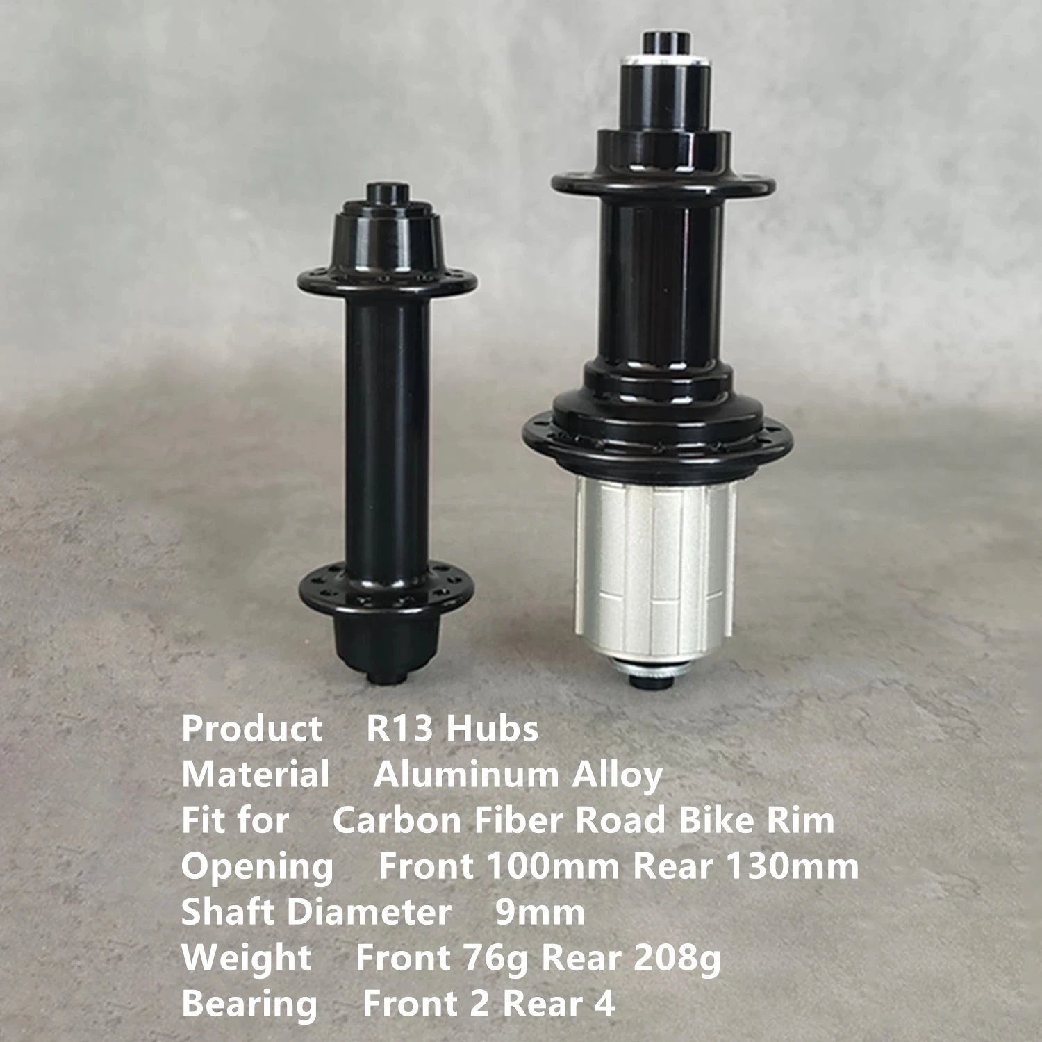 R13 Road Bicycle Hubs Light Weight Flower Drum 20 24 Hole 18 21 Holes Bearings For Carbon Fiber Rim Front 100mm Rear 130mm