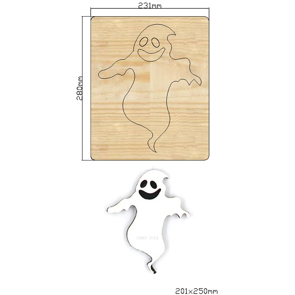 2021 New Halloween ghost Cutting Dies  Wooden Dies Suitable for Common Die Cutting Machines on the Market