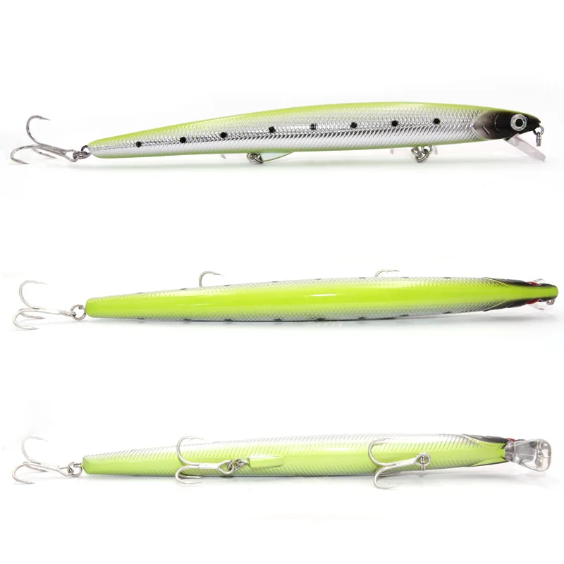 TacklePRO-M33 Floating Sea Big Minnow Fishing Lure, Big Hard Lure, Crankbaits, Wobbler, Swimming Baits, 25g, 175mm