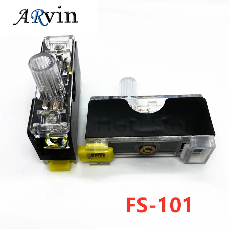 FS-101 Sicherung Halter mit Lampe Sicherung Box 6x30mm Sicherung Buchse 10A 1A 2A 3A 4A 5A 6A 8A 15A 20A 25A 30A