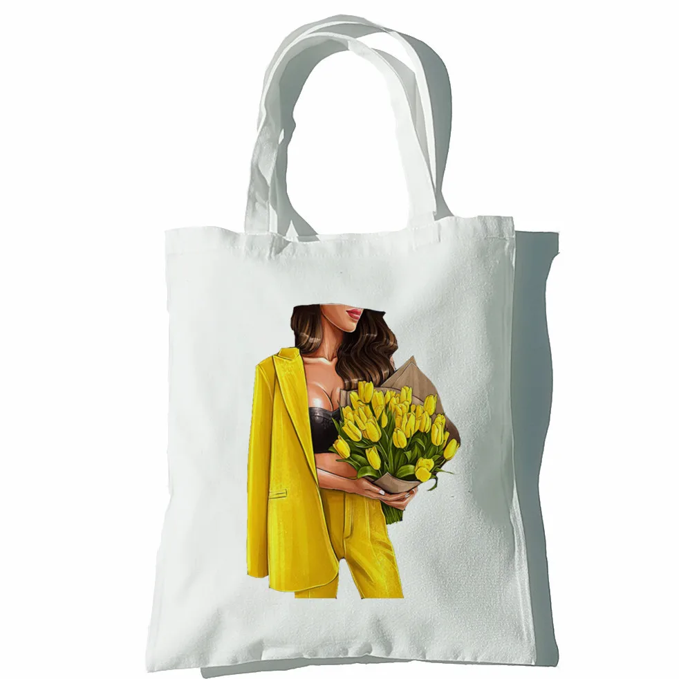 Bolsos divertidos de girasol para chica, bolsos de hombro para mujer, bolso de compras informal Y2K, bolso de lona elegante para mujer, envío directo