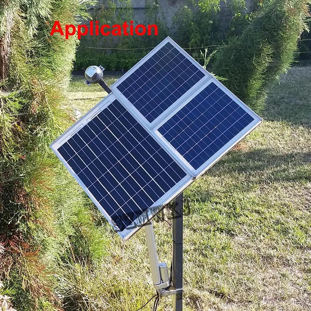 LCD Complete 1KW Sunlight Track Solar Tracker Electronic Single Axis Solar Tracking System & 1500N 10\